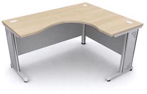 โต๊ะทำงานขาเหล็ก L-SHAPE DESK